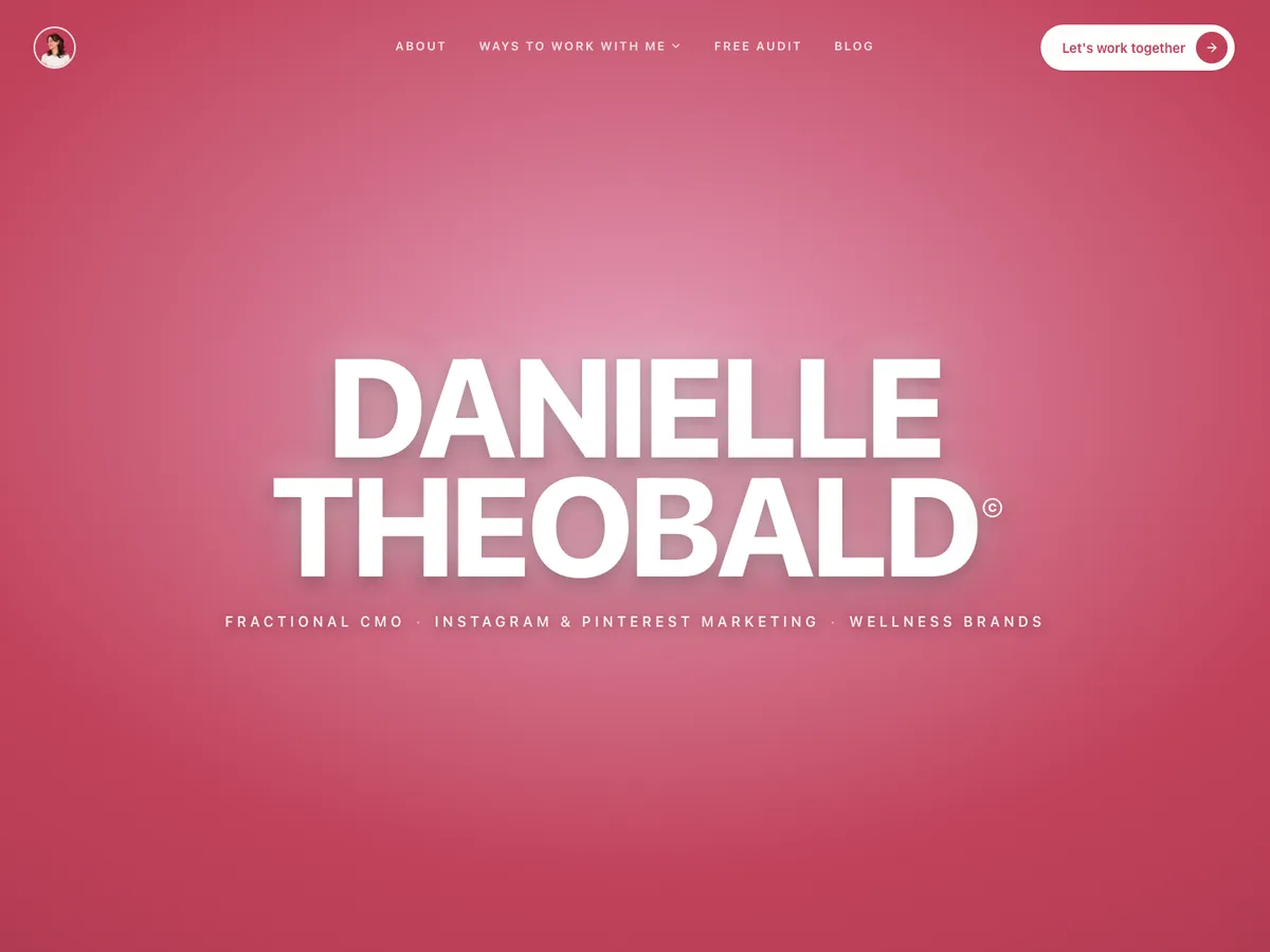 Danielle Theobald website
