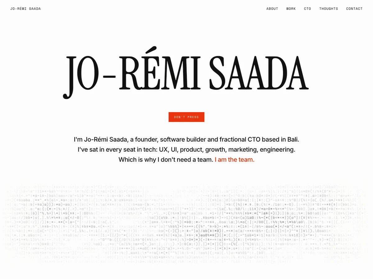 Jo-Rémi Saada website